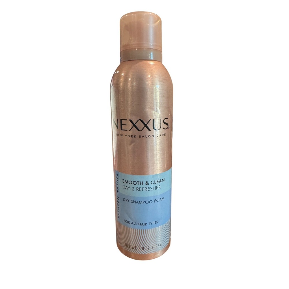 Nexxus Between Washes Dry Shampoo Foam for All hair Smooth & Clean 6.8 Oz NEW
